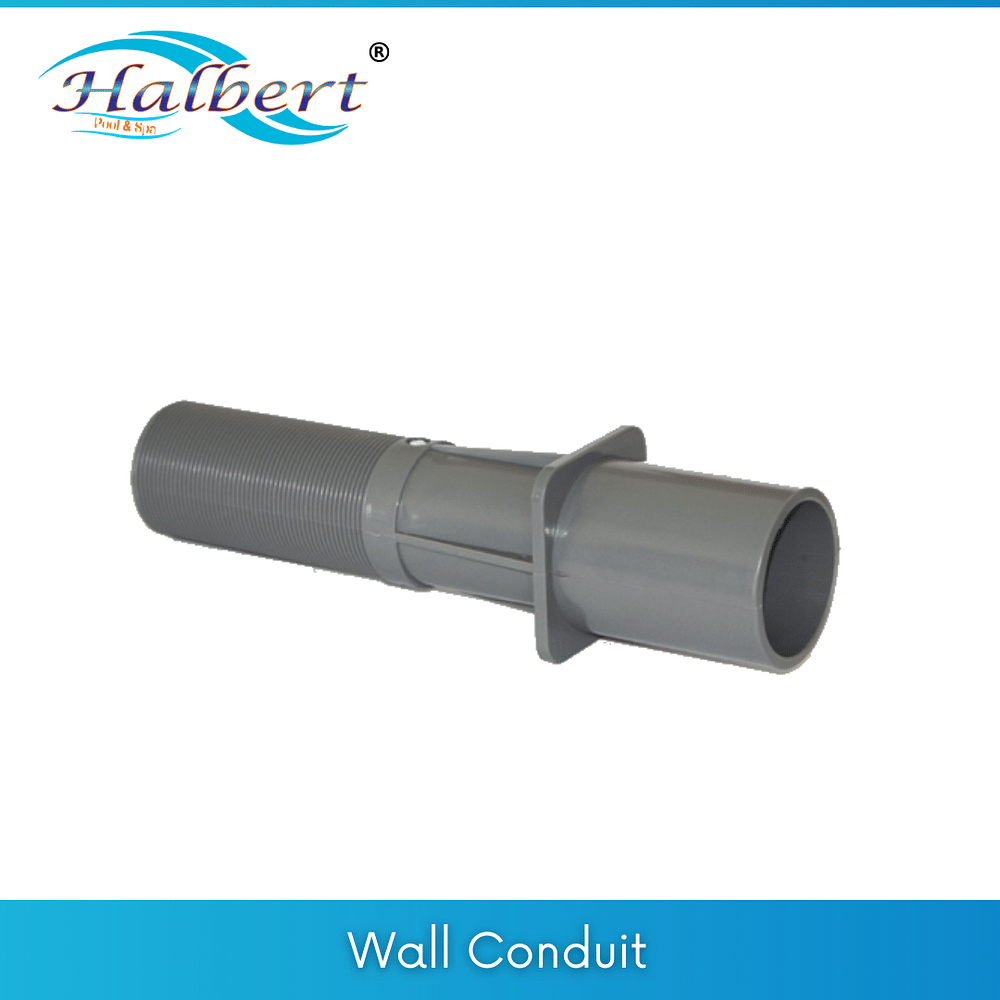 Plastic White Swimming Pool Wall Conduit, Size: 63mm Threaded