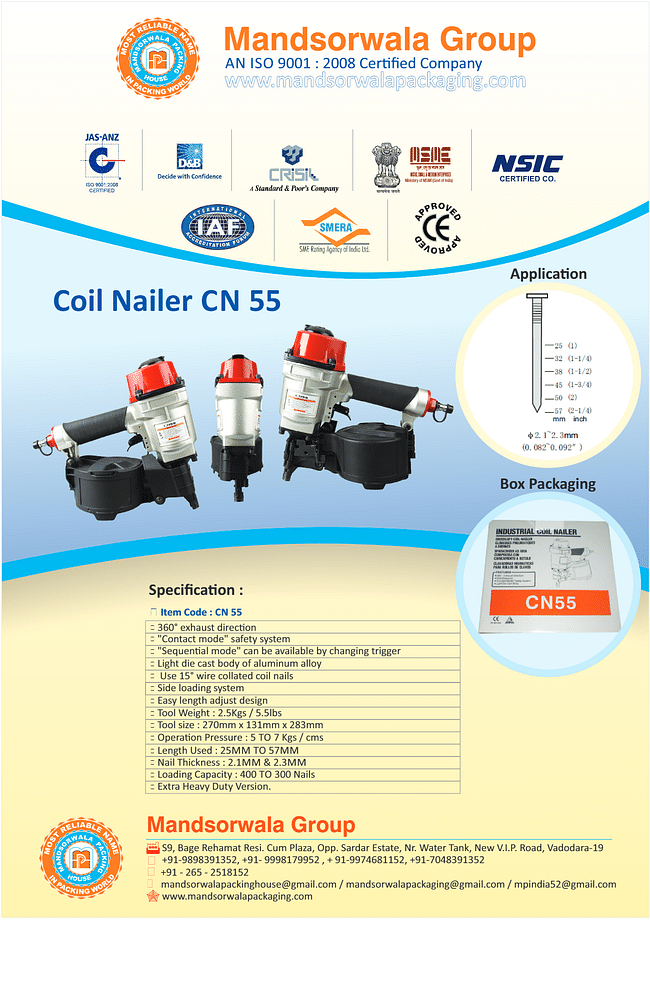 Pneumatic Coil Nailers