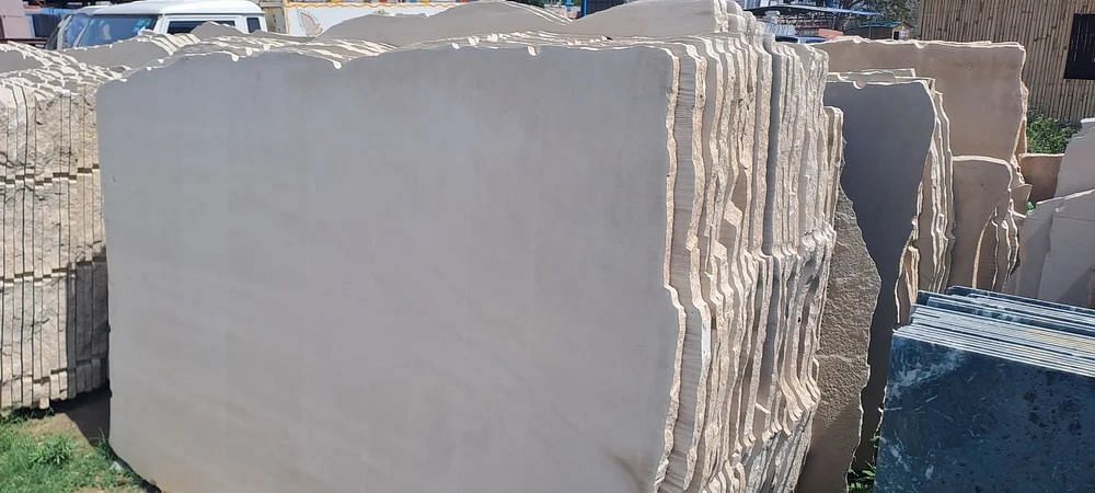 Polished Gwalior Mint Sandstone, For Cladding, 25 mm