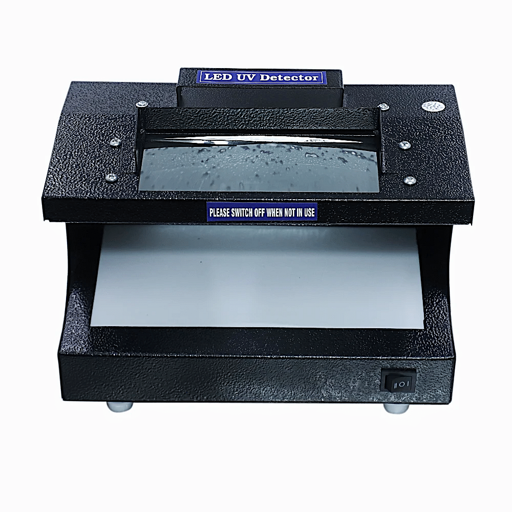 Polished LED UV Fake Note Detector Machine