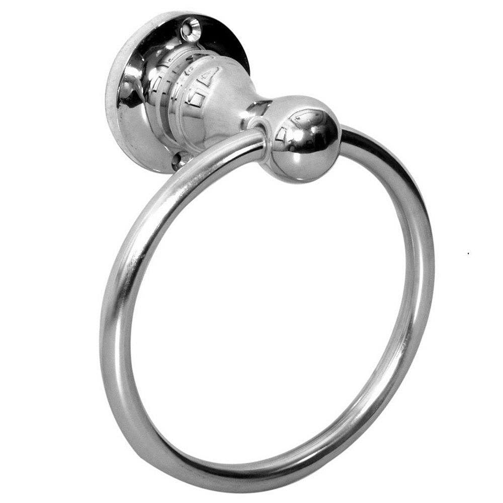 Polished Silver SS Towel Ring, For Bathroom