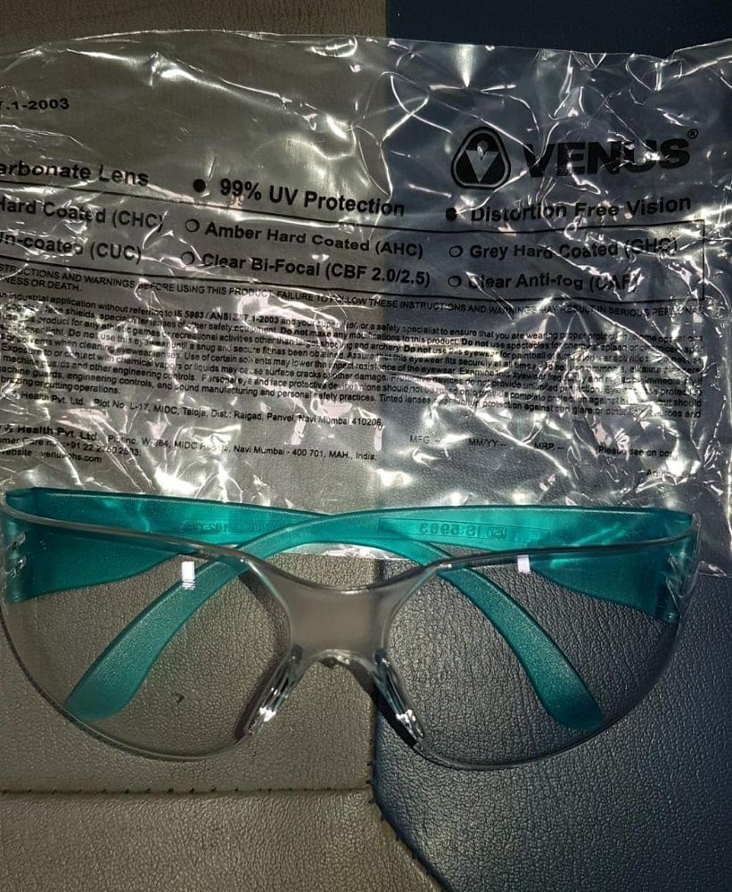 Polycarbonate Venus Safety Goggles, Frame Type: Nylon