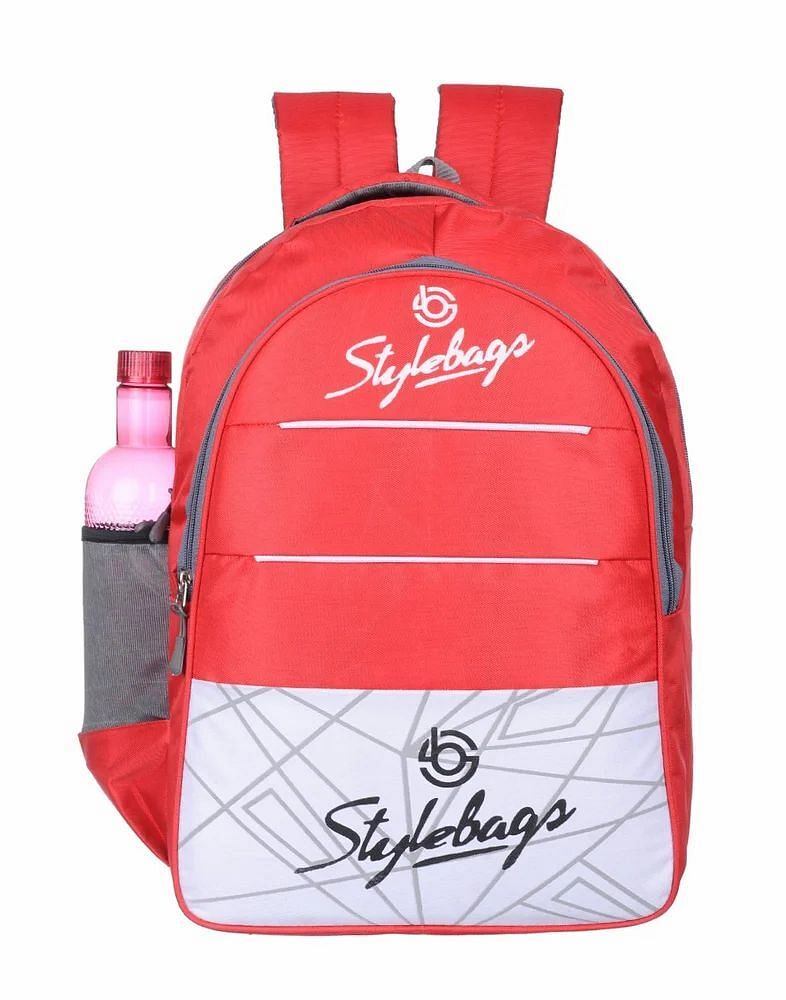 Polyester 10L Red Stylebag Printed School Bag, For Casual Backpack