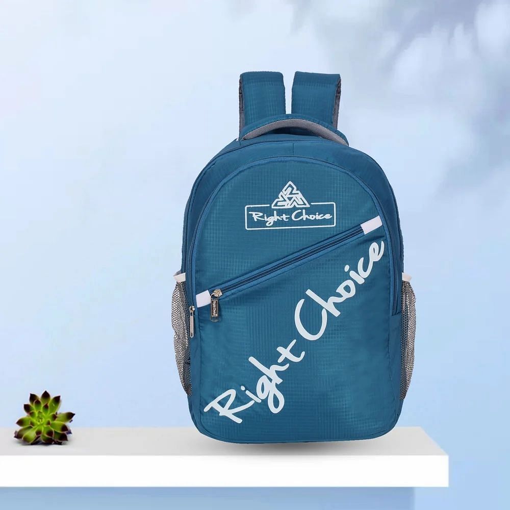 Polyester 22L Blue Right Choice Printed School Bag