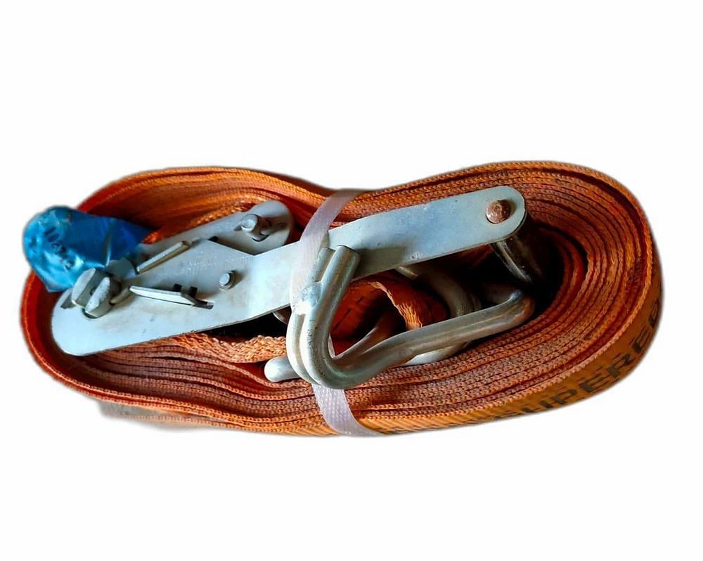 Polyester Orange Cargo Ratchet Belts, For Loading