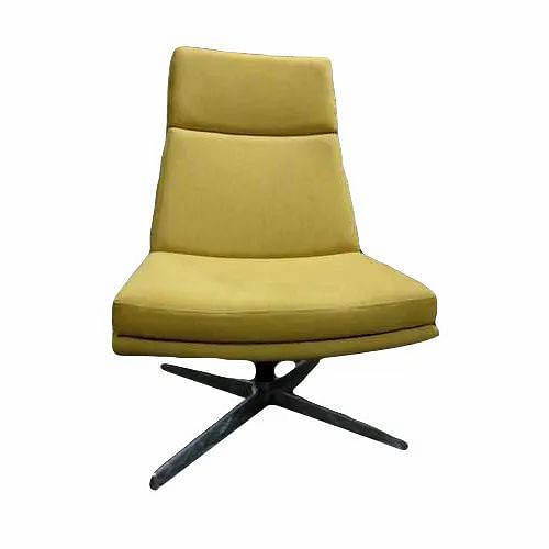 Polyester Seat Yellow Decorative Office Chair