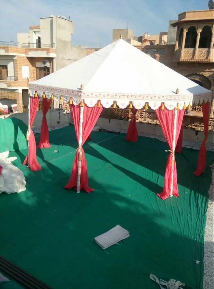 Polyester white round canopy tent