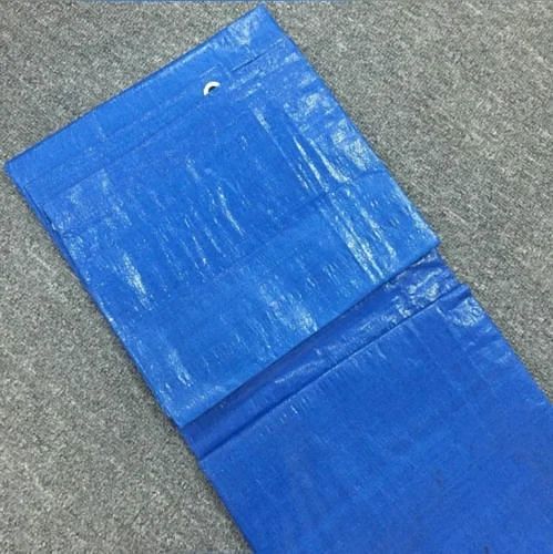 Polyethylene (HDPE) Blue HDPE Tarpaulin, Thickness: 125 Gsm, Size: Size 12*15 Feet