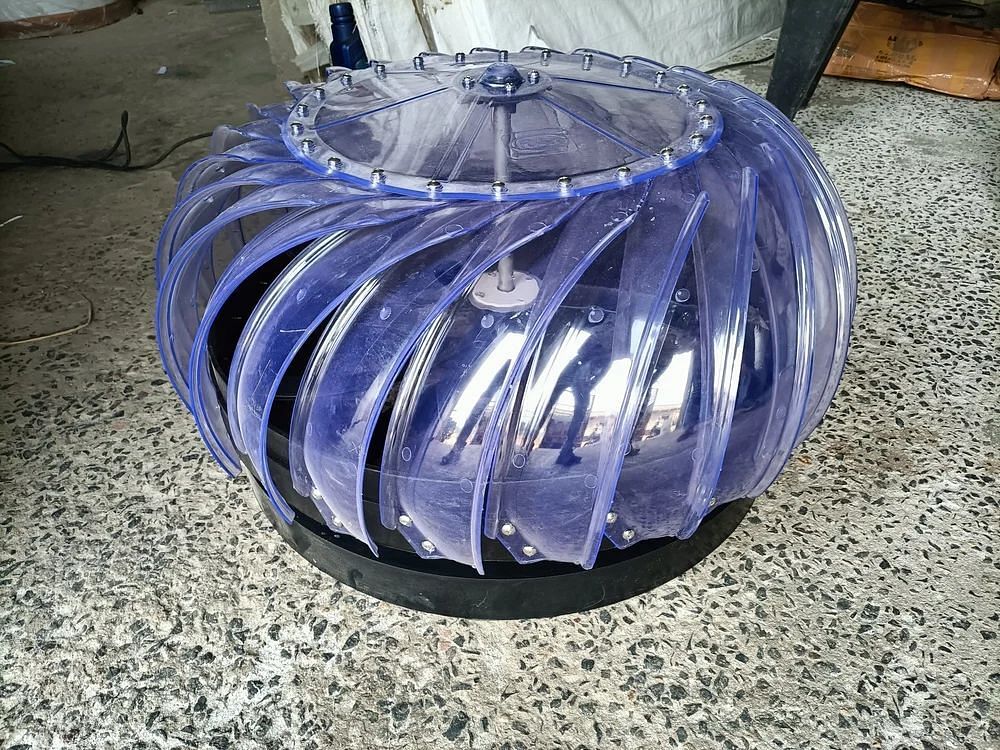 Polypropylene (PP) Non Power Driven Polycarbonate Turbo Ventilator, For Industrial