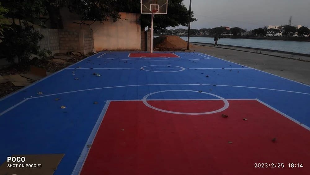 Polyvinyl Chloride (PP) Basketball Pp Modular Tiles Flooring, Size: 1x1 Feet(300x300 mm)