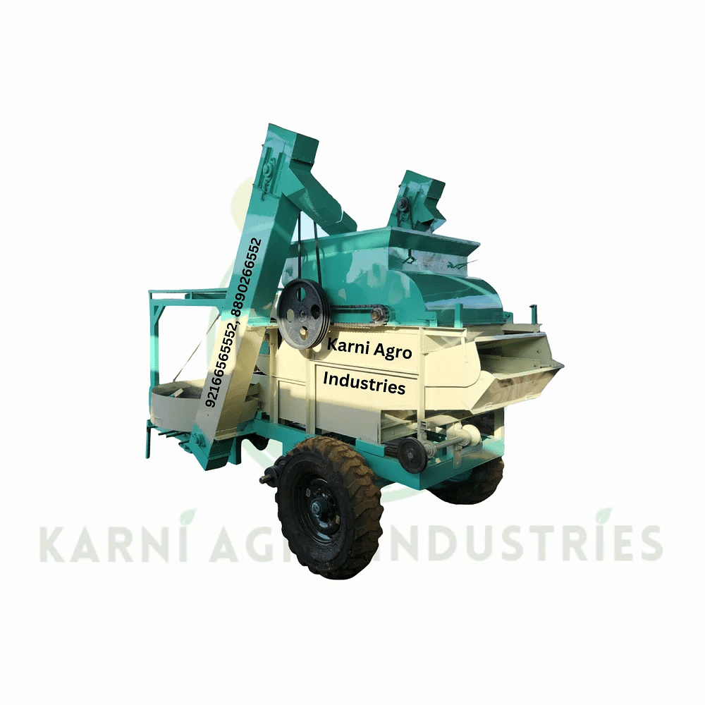 Powder Coated Automatic Tractor Operated Peanut Shelling Machine, Three Phase