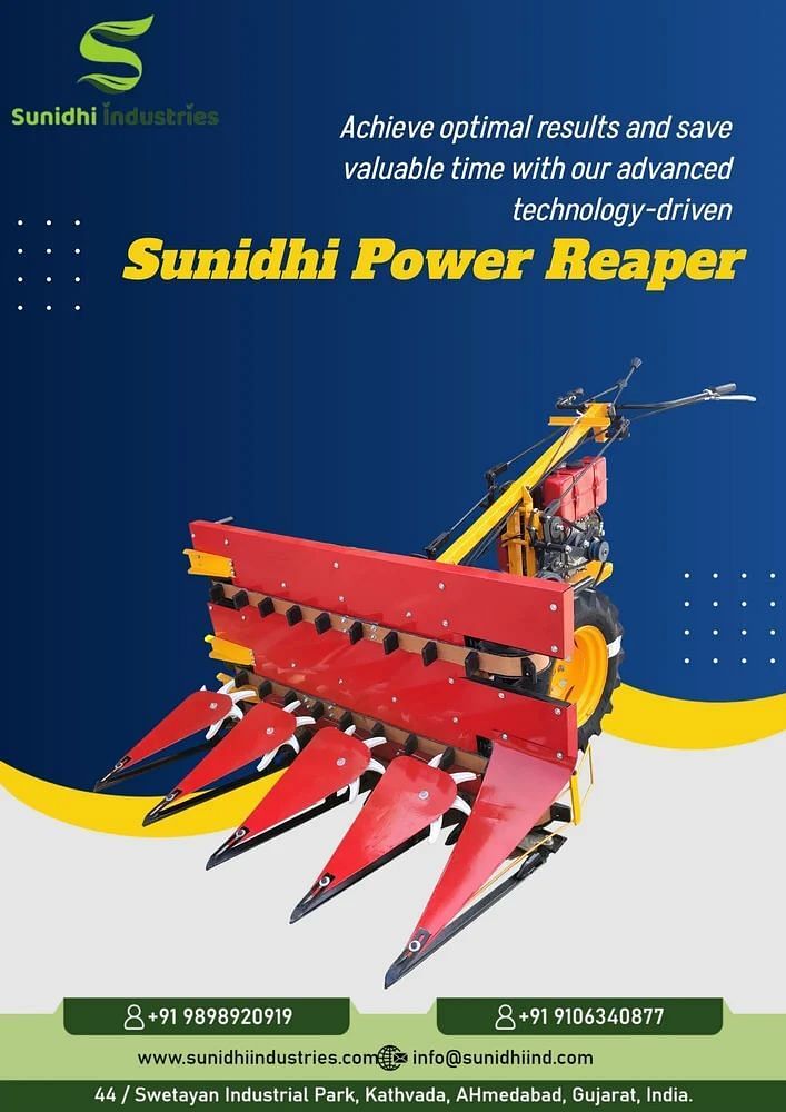 Power: 5.5 HP Sunidhi Power Reaper Machine, For Wheat, Model Name/Number: SNI101B3D