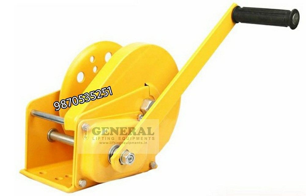 Power Horse Mild Steel Light Mast 1800lbs Hand Winch, For Industrial