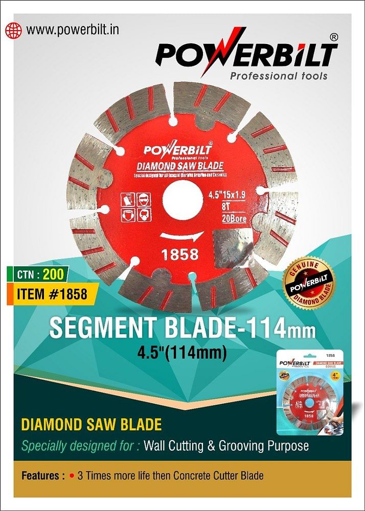 PowerBit Segment Blade 4.5" 114mm