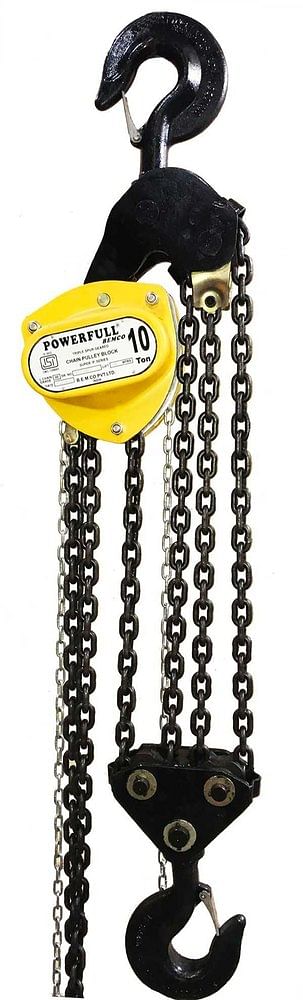 Powerfull Manual Chain Hoists - 1t X 3mtrs Lift