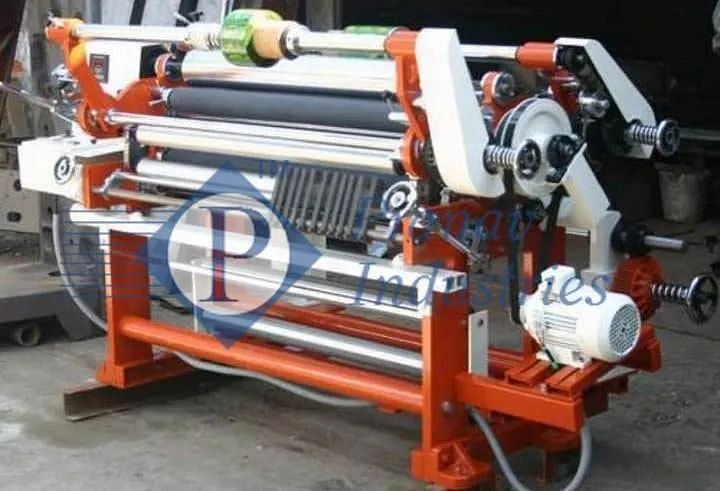 Pranav Industries Stretch Film Drum Slitting machine, 5 To 7.5 Hp, Automation Grade: Semi-Automatic