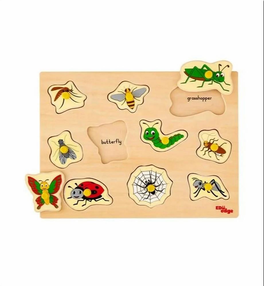 Pre School Wooden Eduedge Insects Puzzle Toys, Child Age Group: 1.8 X 22 X 30 Cm