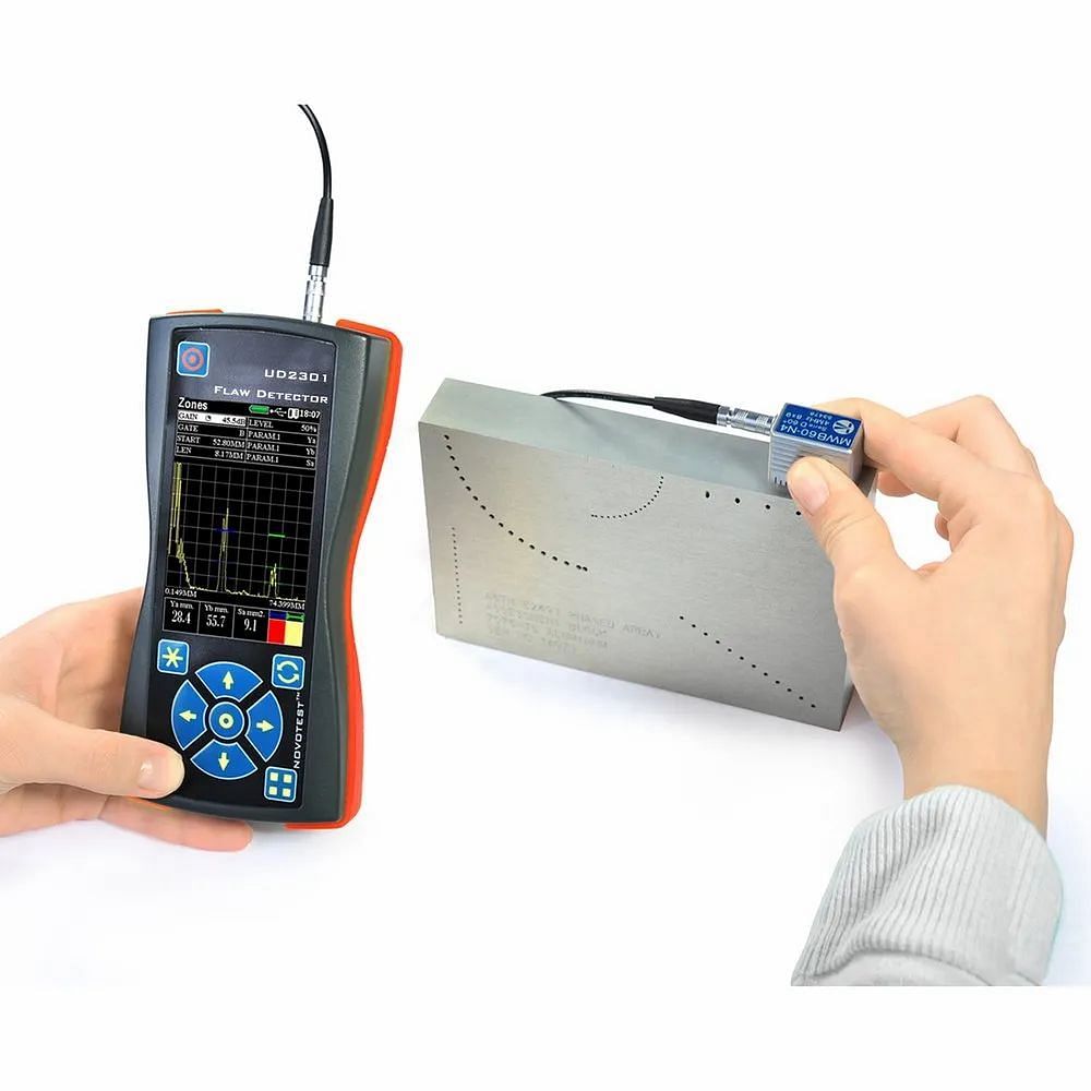 Pro 10,0 Mhz Novotest Ud2301 (mini) Ultrasonic Flaw Detector, 250 G (without Batteries), 80x162x38 mm