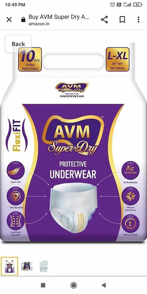 Pull Ups Avm Super Dry Premium Adult Diapers pants large and xl