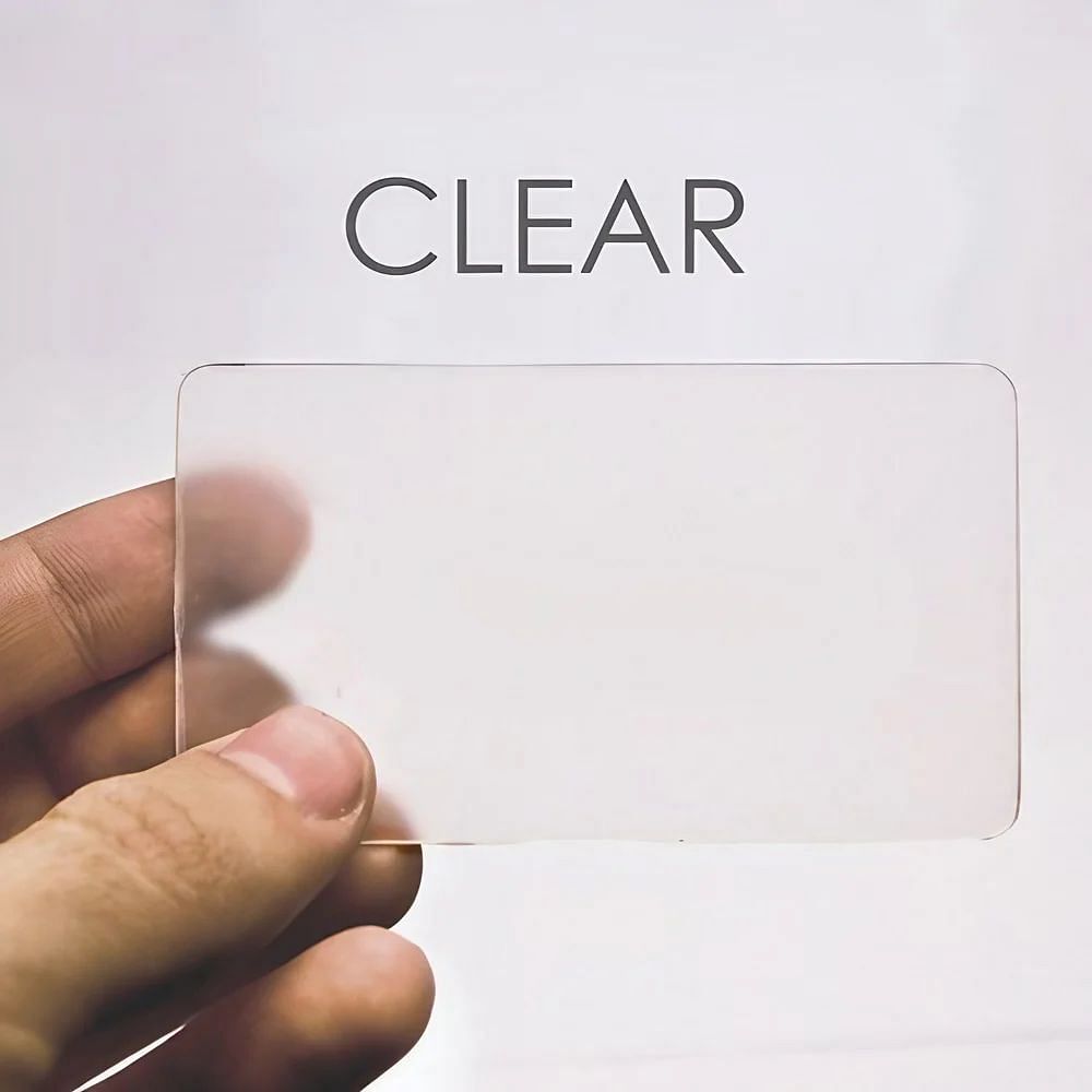 Pvc Clear Transparent Cards, Size: 2 X 3.5 Inch