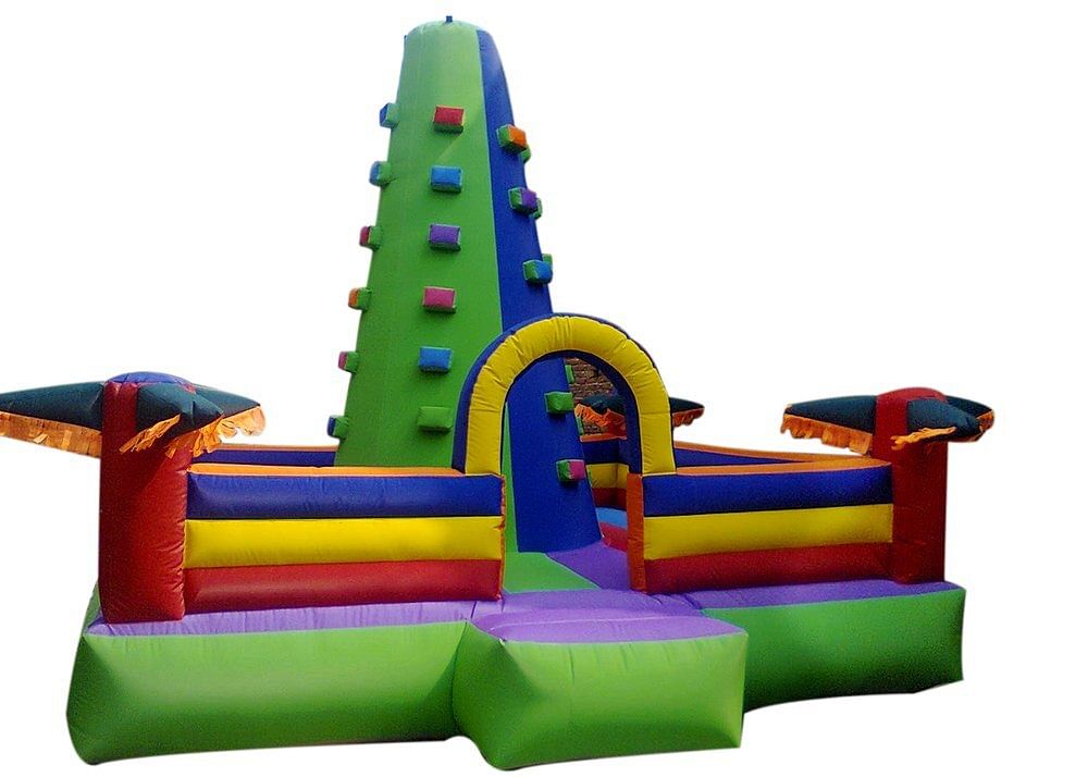 PVC Coated Fabric Rock Climbing Bouncy, Child Age Group: 12 Year, Size: 15x15 Feet