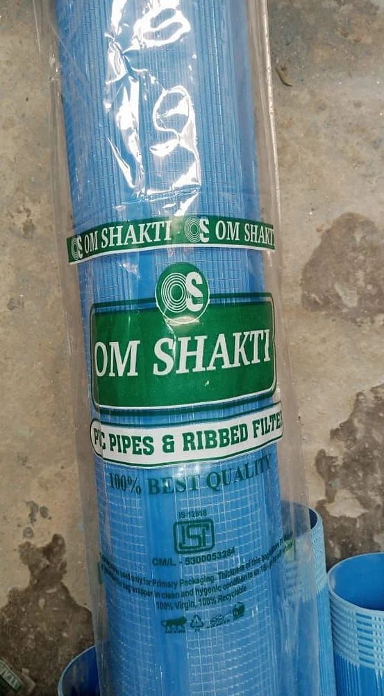 PVC Om Shakti ISI 4Inch Ribbed Screen Filter, 3m