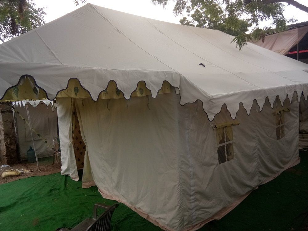 Pyramid White Swiss cottage tents India, For Outdoor, Size: 12X24