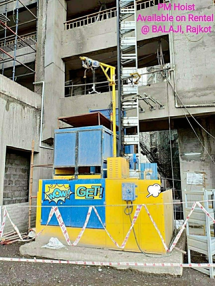 Rack And Pinion Tower Passenger Cum Material Hoist for rental basis