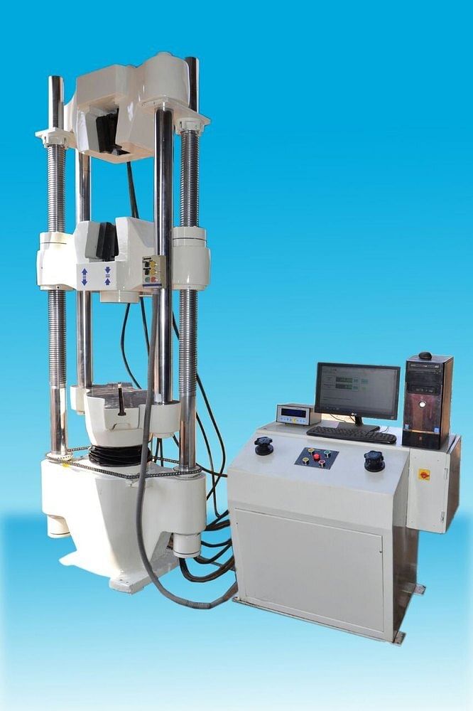 Ratnakar White Front Open Cross Head Universal Testing Machine, Capacity: 1200KN'', Size: 100 Ton