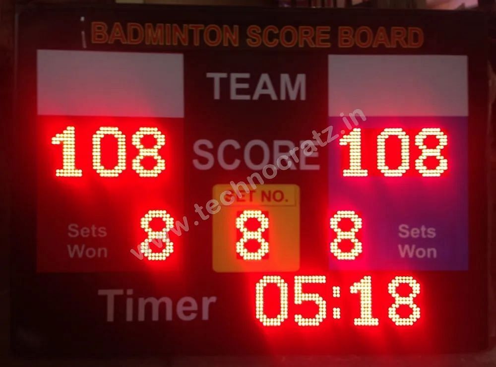 Rectangle LED Badminton Scoreboards