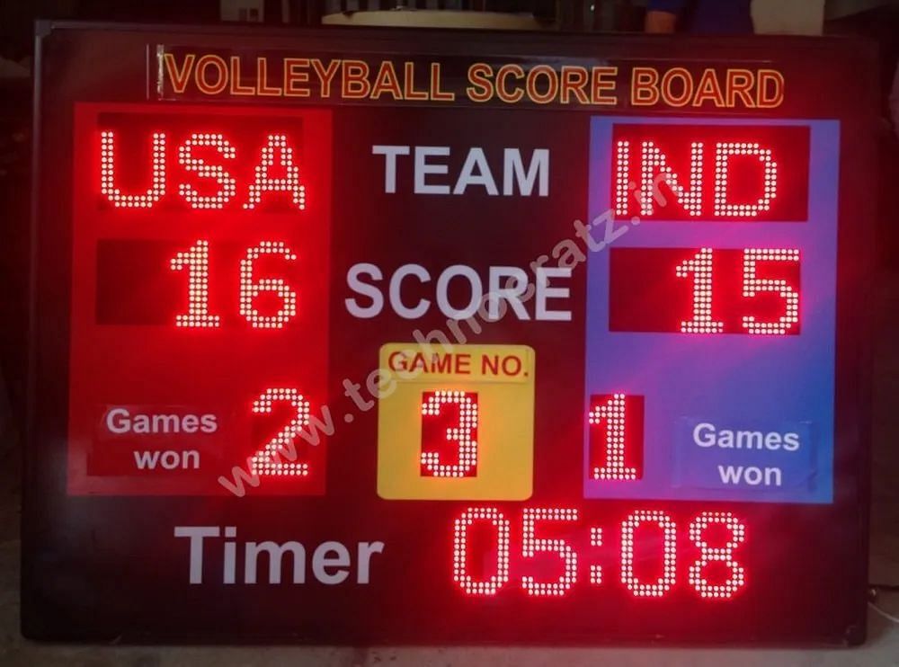 Rectangle LED Volleyball Score Board