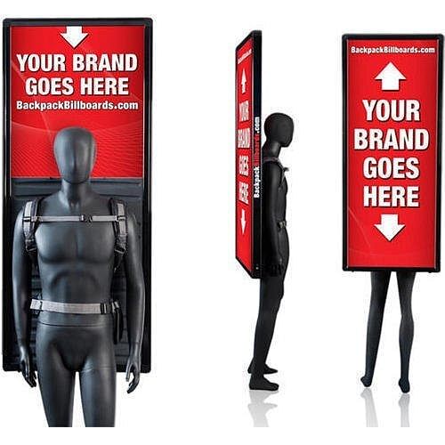 Rectangle Printed Promotional Human Walker Banner for Advertising