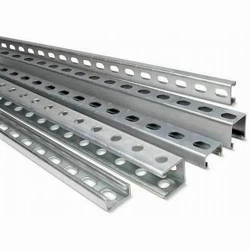 Rectangle Profile Mild Steel Slotted Channel, For Construction