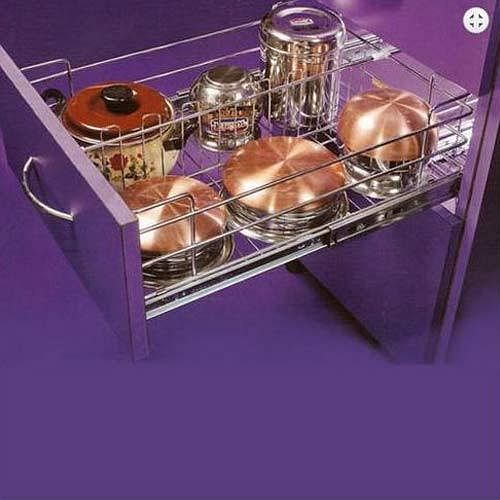 Rectangular Polished Kaff Concept Drawers, Floor Mount