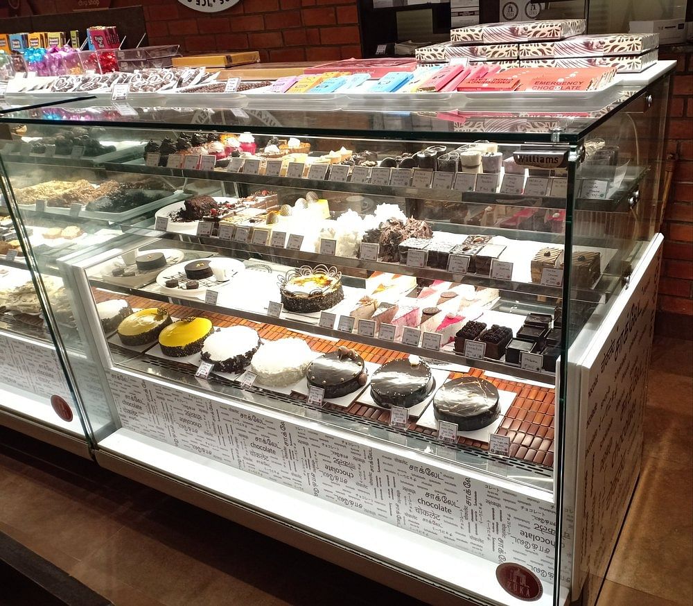 Rectangular Stainless Steel,Glass Cake Display Counter