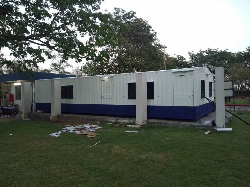 Rectangular Steel Site Office Container, For Guard Room