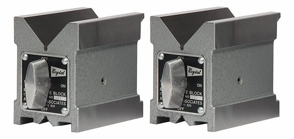 Rectangular Uptech Magnetic V Blocks, Size: 40l X 40w X 50h Mm, N38