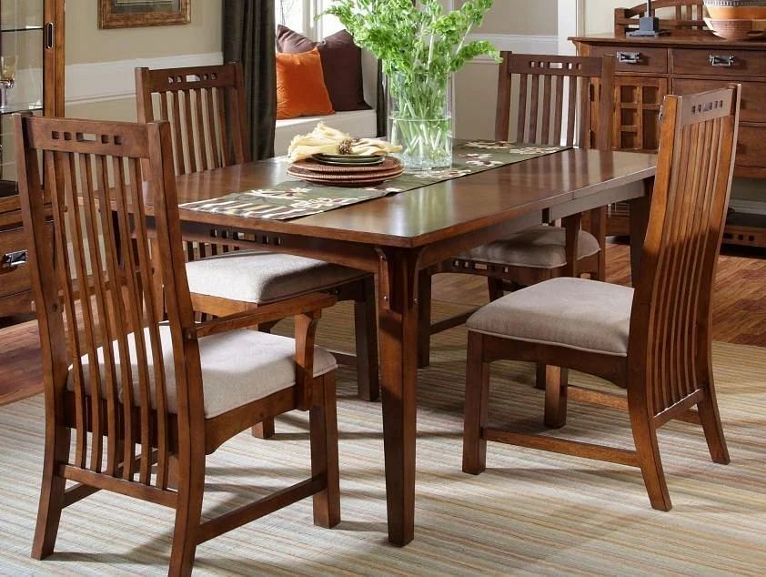 Rectangular Wooden Dining Table Set, 4 Seater