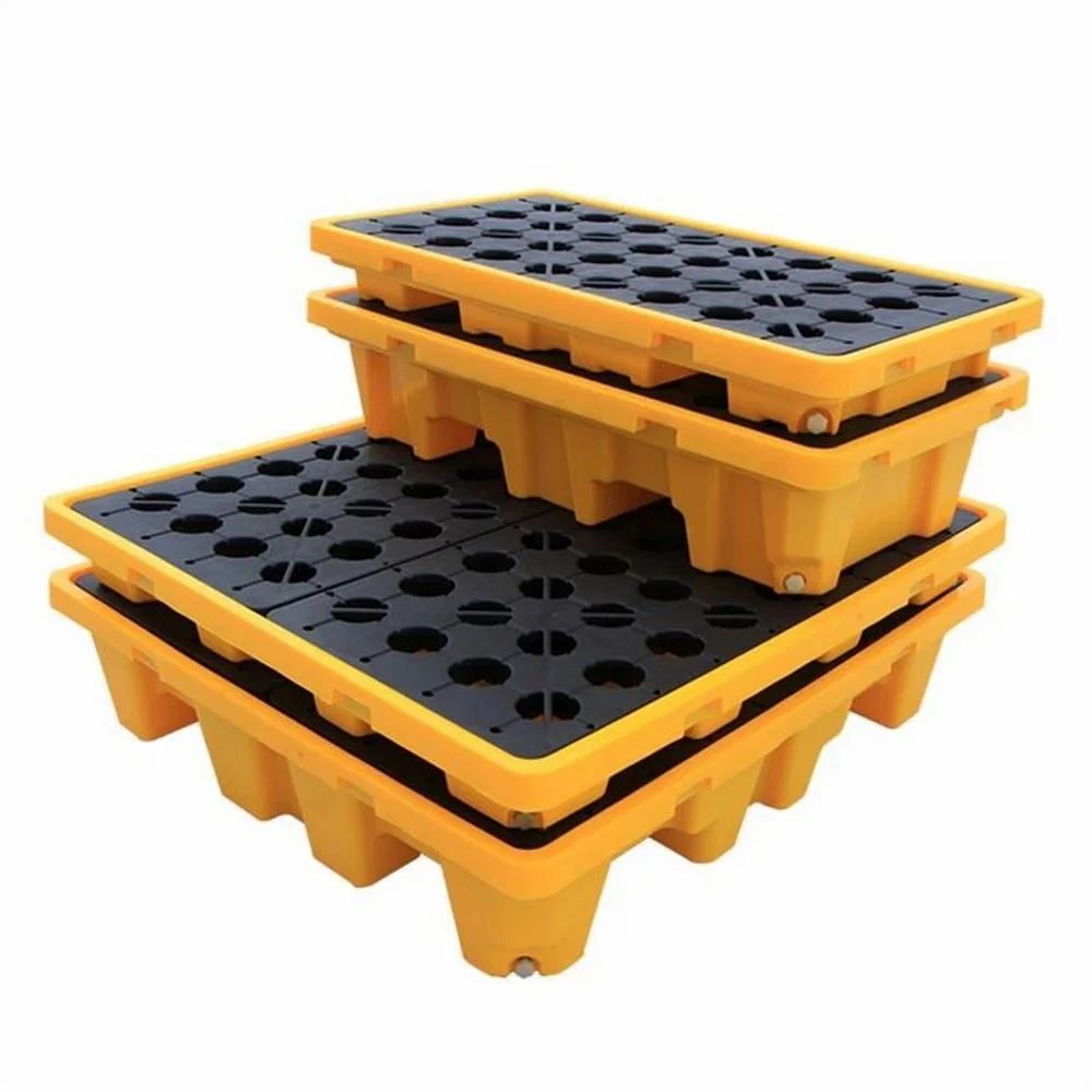 Recycled Polyethylene Spill Containment Pallets, Dimension/Size: 1300 X 130 X 300 mm