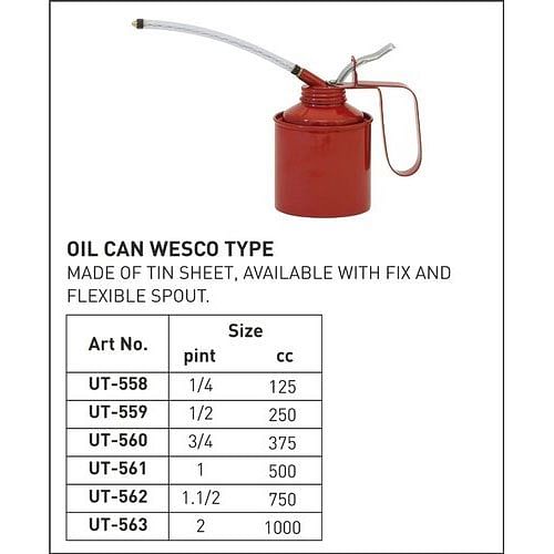 Red 5inch Oil Can Wesco Type