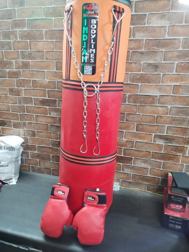 Red and Orange Punching Bag full lader