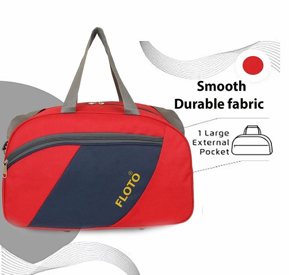 Red Floto Nylon Printed Travel Bag, 40 L