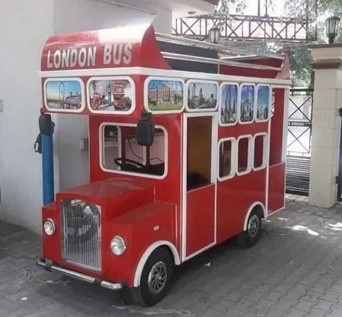 Red FRP London Bus, Capacity: 18 Chiladan