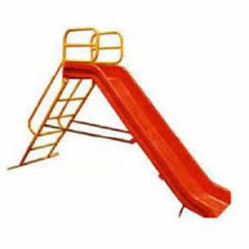 Red Frp Playground Wave Slide