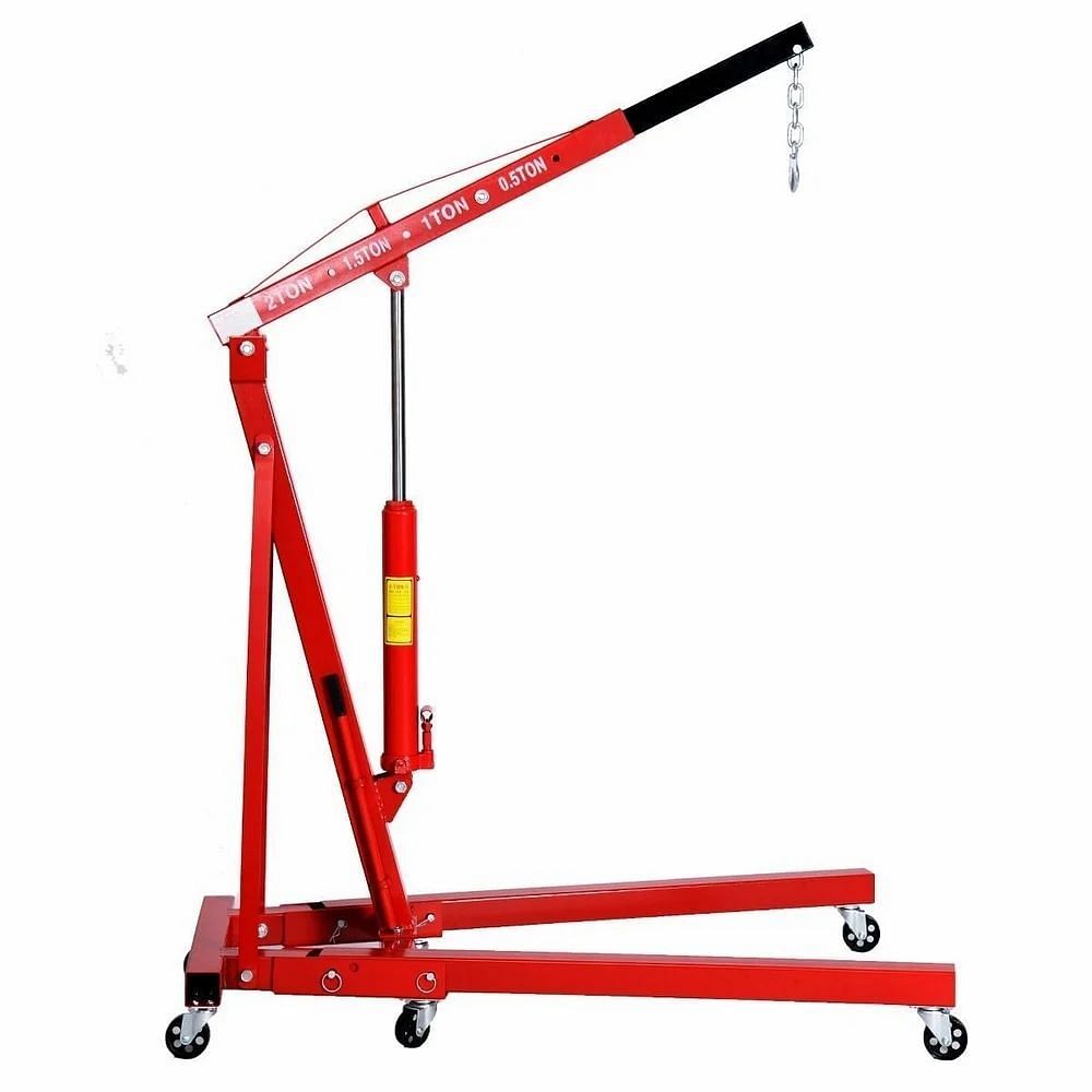 Red Hydraulic Shop Floor Crane, Capacity: 0-5 ton