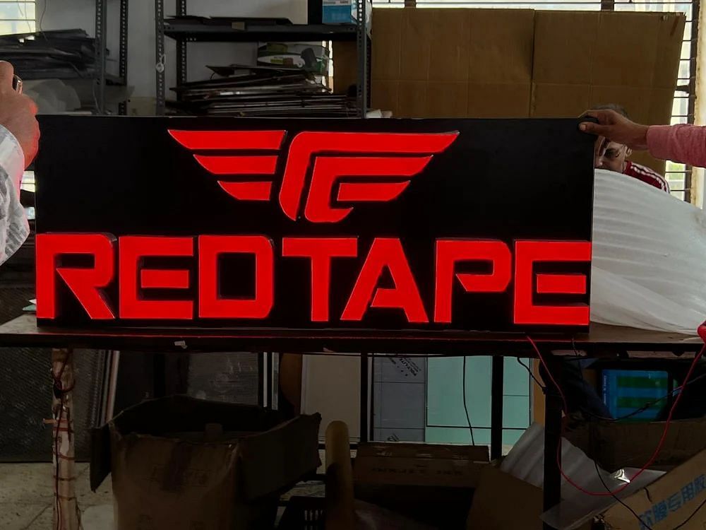 Red Led Signage Letter, 220 V, Shape: Rectangle