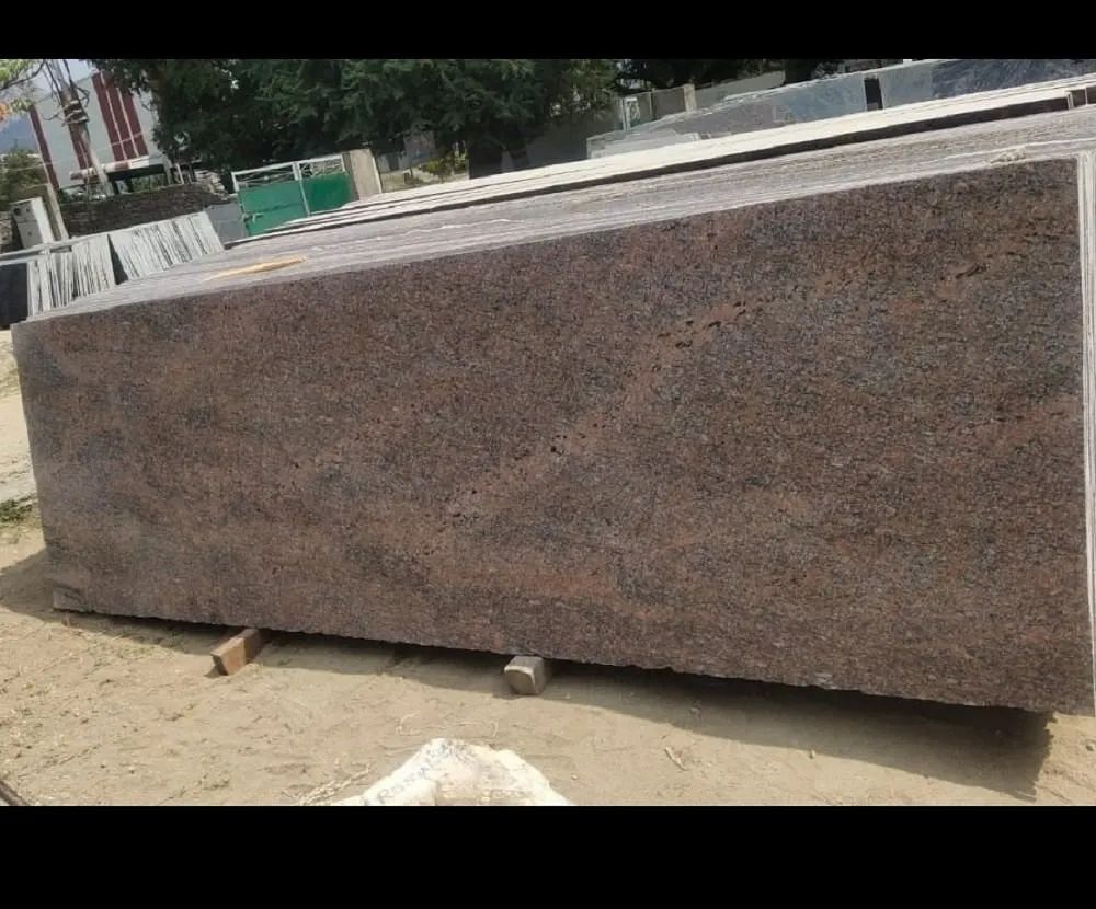 Red Polished Natural Stone, For Flooring, Thickness: 18 mm