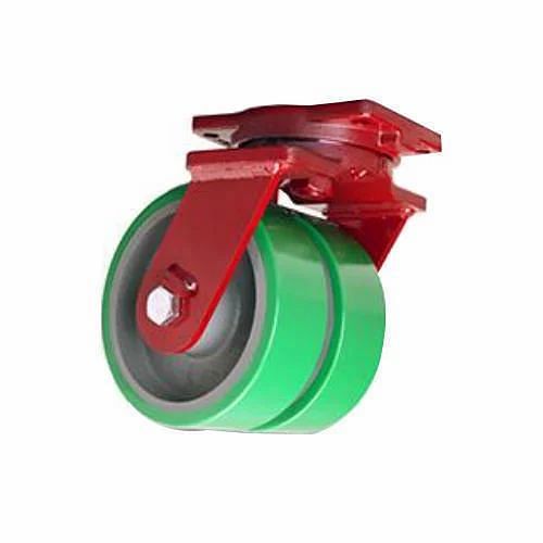 Red PU Caster Wheel