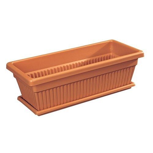 Red Rectangle Frp Garden Planters, Size: 4 X 2 Feet