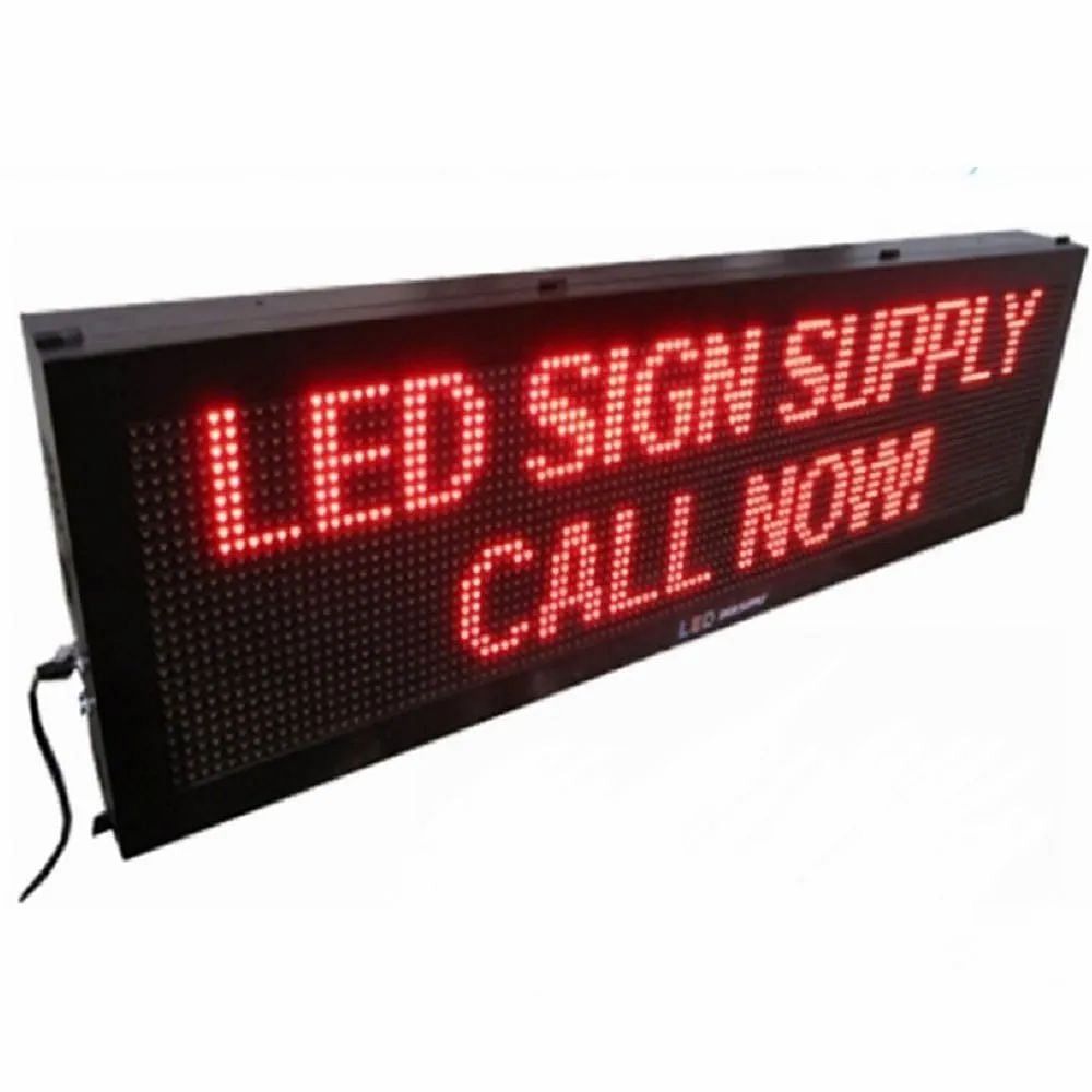 Red Wall Mounted LED Blockout Display Board, Dimension: 6 X 2 Feet (lxb)